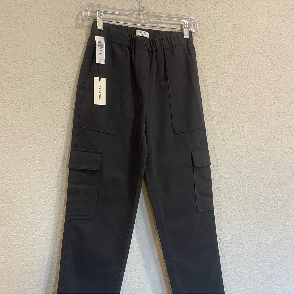 New! Babaton Titan Silk & Cotton Blend Cargo Pants - Gorgeous! - Picture 7 of 12